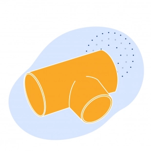 Тройник медный для высокотемпературной пайки 15 мм М1ф ГОСТ 32590-2013