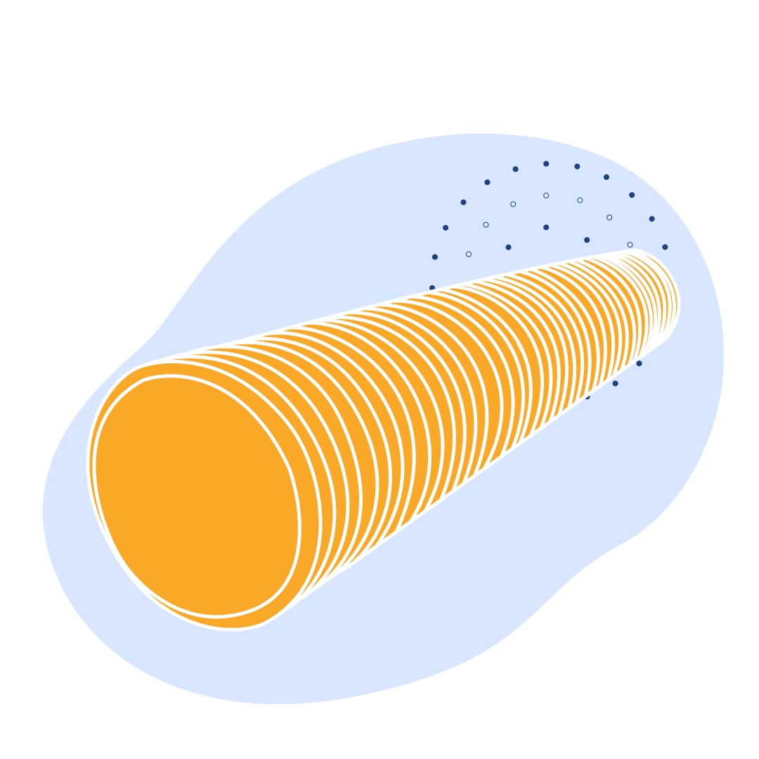 Дренажная керамическая труба 75х13 мм