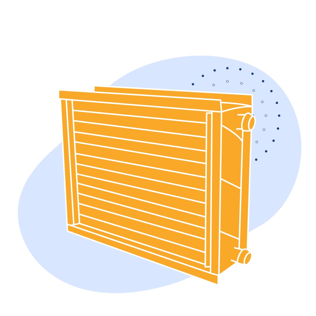 Калорифер водяной 195.5 кВт±8% 16000 м3/ч 53.03 м2±1.5%