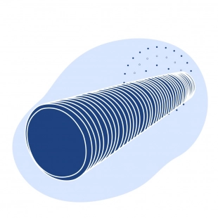 Дренажная керамическая труба 300х27 мм