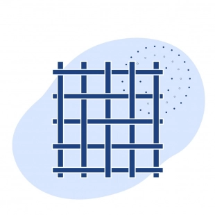 Стальная канилированная сетка 100x10x10 мм 55 ГОСТ 3306-88