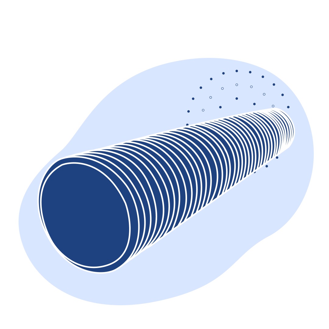 Дренажная керамическая труба 75х13 мм