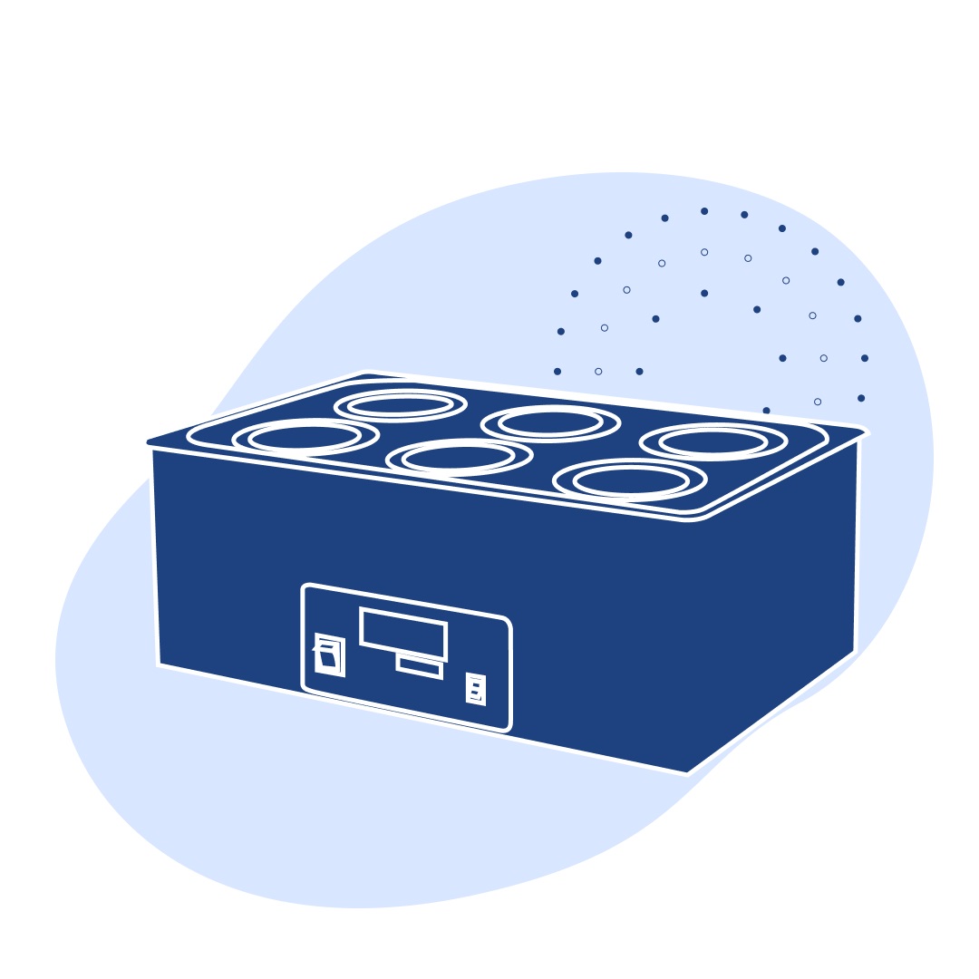 Лабораторная баня ЛБ31-2 350х320х190 мм 5.5 кг